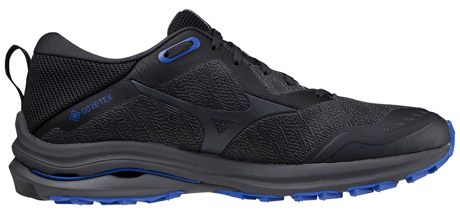 фото Кроссовки мужские mizuno wave rider gtx синие 10 uk