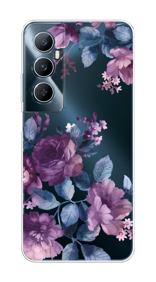 

Чехол на Realme C65 "Purple Blossoms", Синий;фиолетовый, 2516750-1