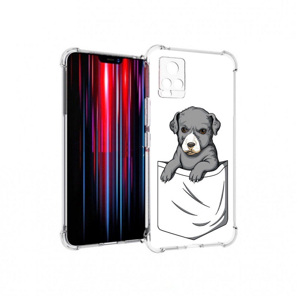 

Чехол MyPads Tocco для Vivo V20 PRO собачка в кармане (PT226964.386.611), Прозрачный, Tocco