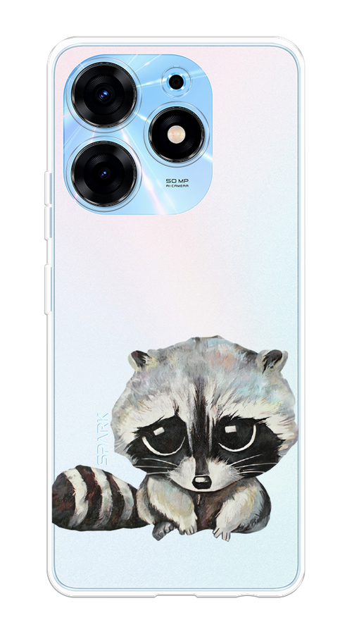 

Чехол Homey на Tecno Spark 10 Pro "Большеглазый енот", Серый;черный;прозрачный, 303750-1
