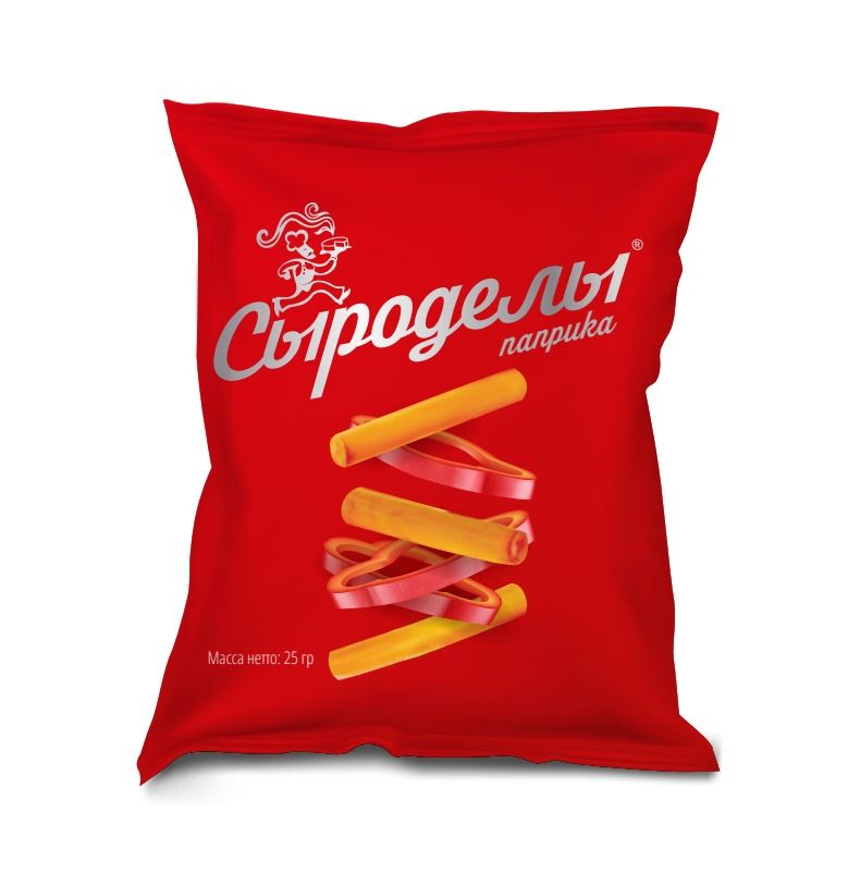 Сырные снэки Сыродел копченая паприка 25 г