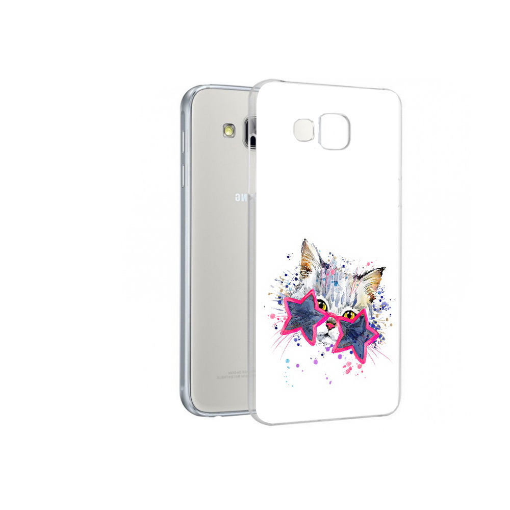 

Чехол MyPads Tocco для Samsung Galaxy A7 звездные очки, Прозрачный, Tocco