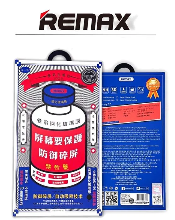 

Защитное стекло REMAX GL-27 для Apple iPhone 15 Pro черная рамка 0.3мм, iPhone 15 Pro