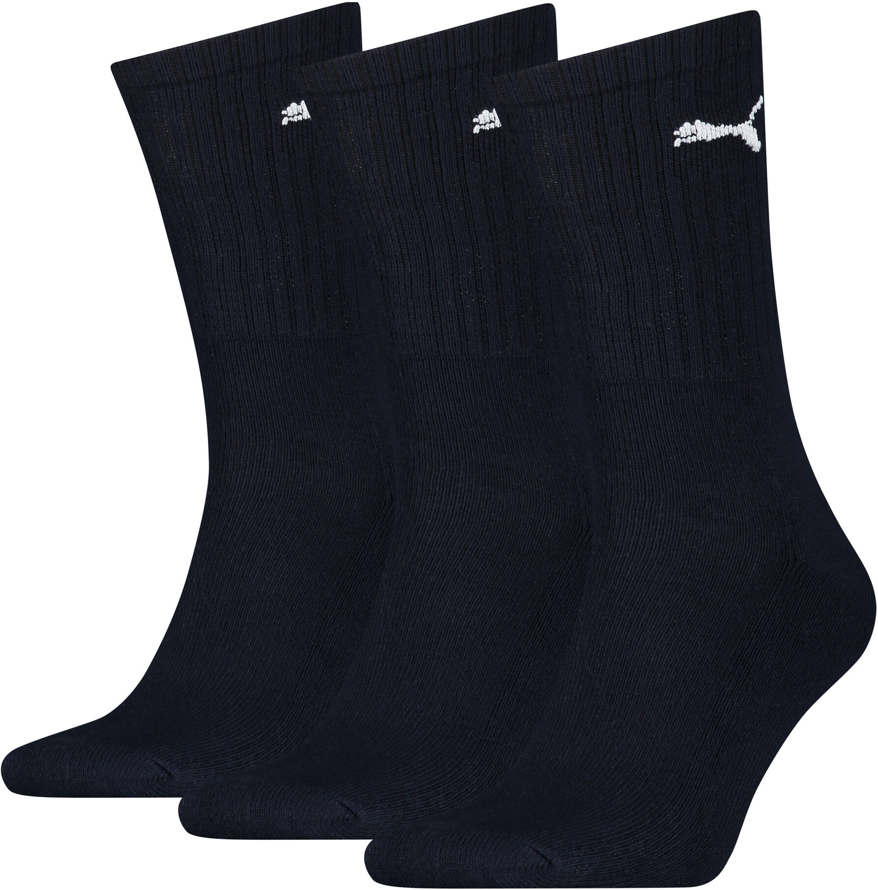 Комплект носков мужских PUMA Sport Socks 3-Pack черных 35-38 3 пары
