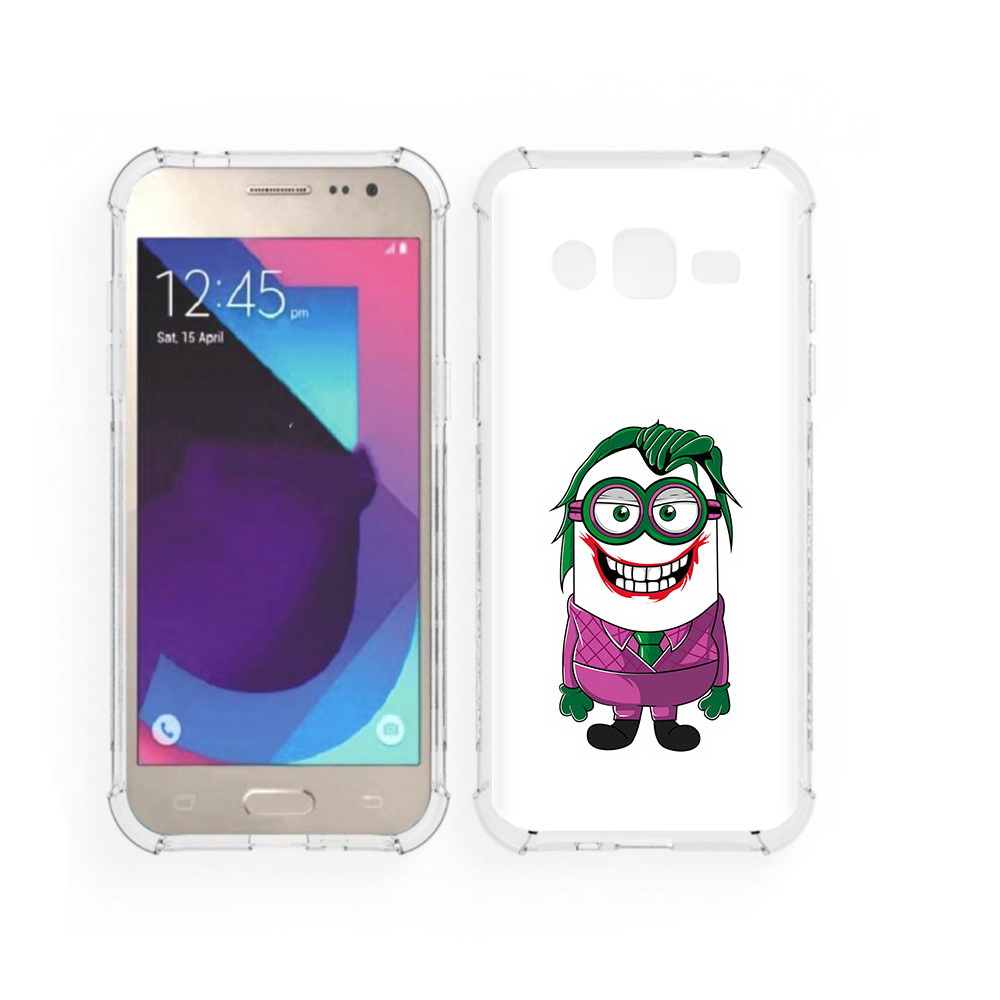 

Чехол MyPads Tocco для Samsung Galaxy J2 джокер миньон (PT226924.572.322), Прозрачный, Tocco