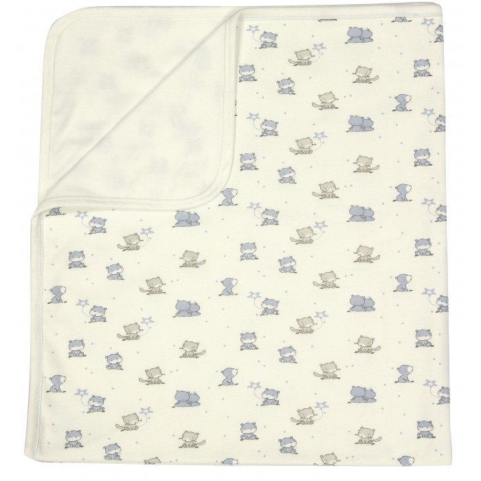 фото Плед forest kids air blanket зверьки, 85х95 см, голубой, 2303-5