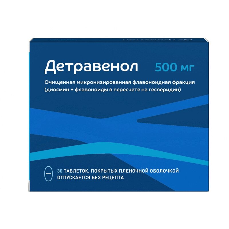 

Детравенол таб.п.п.о.500мг №30