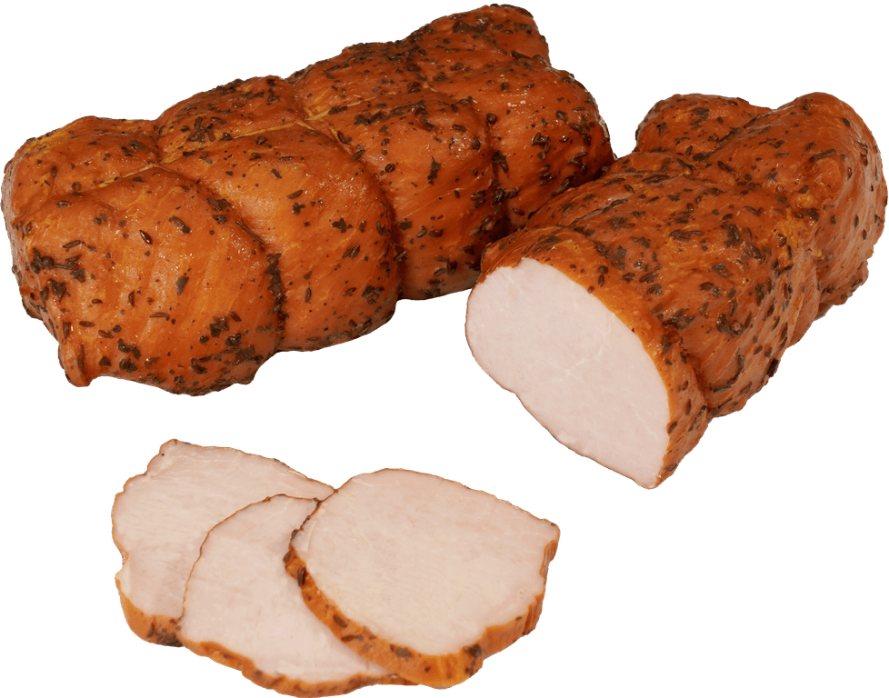 

Балык копчено-вареный МясновЪ из филе куриной грудки