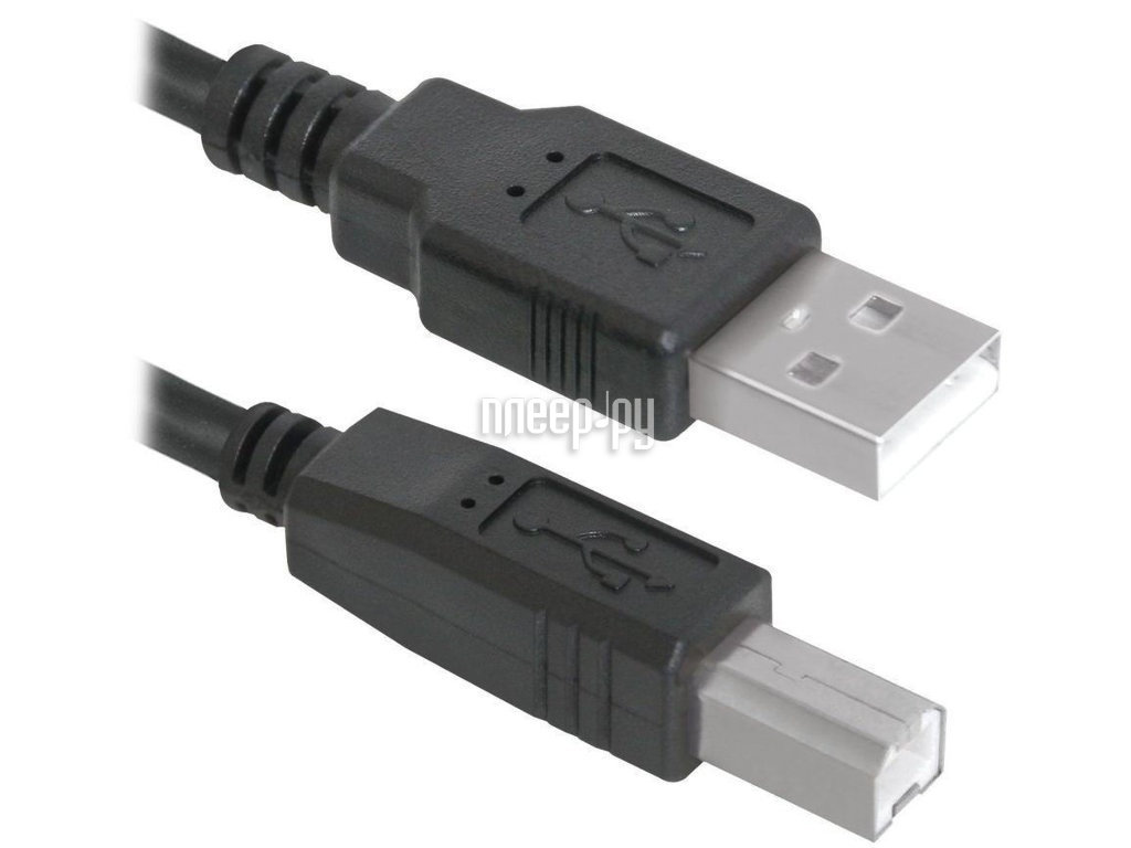 Кабель MIREX USB A-USB B вилка-вилка м (13700-AMBM18BK)
