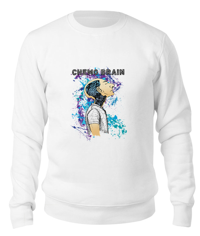 

Свитшот унисекс Printio Химия мозга белый XS, Химия мозга