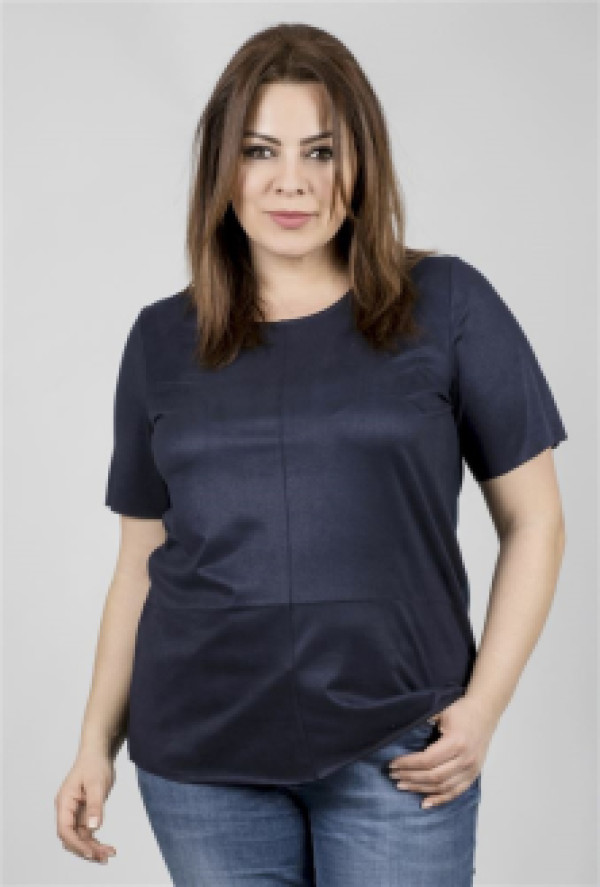 

Футболка женская My Line Moda 236 синяя 40, Синий, 236