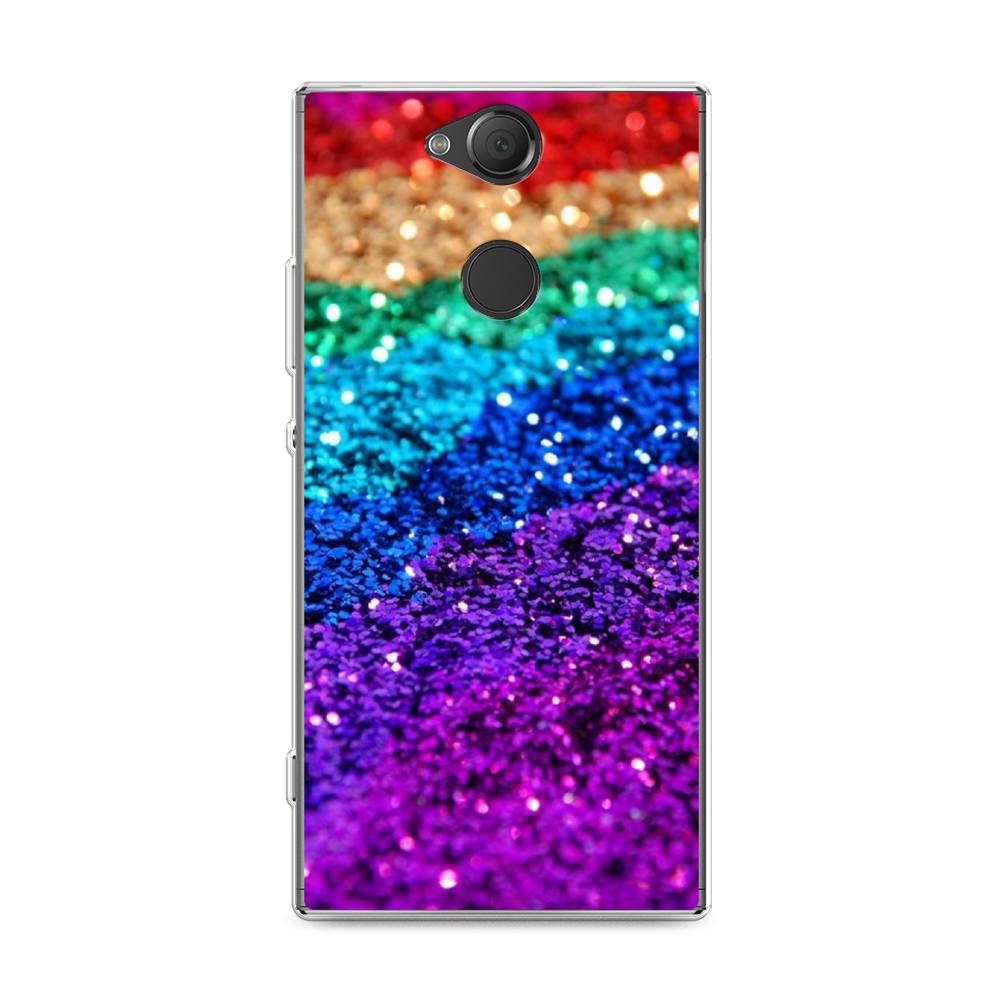 

Чехол Awog на Sony Xperia XA2 Plus "Блестящая радуга рисунок", 53550-3