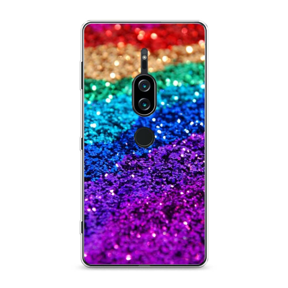 

Силиконовый чехол "Блестящая радуга рисунок" на Sony Xperia XZ2 Premium, 53350-3
