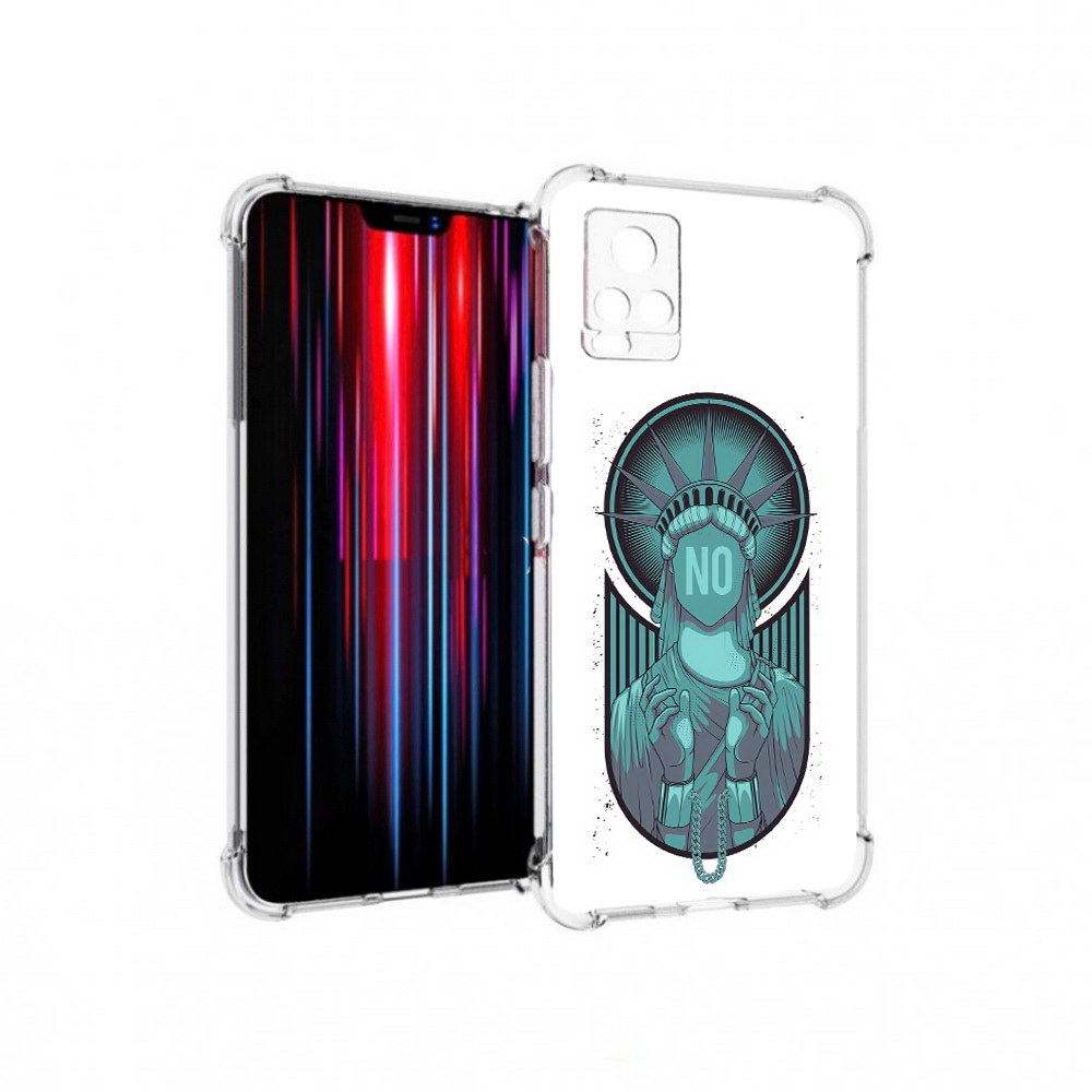 

Чехол MyPads Tocco для Vivo V20 PRO статуя свободы зеленый (PT226964.386.623), Прозрачный, Tocco