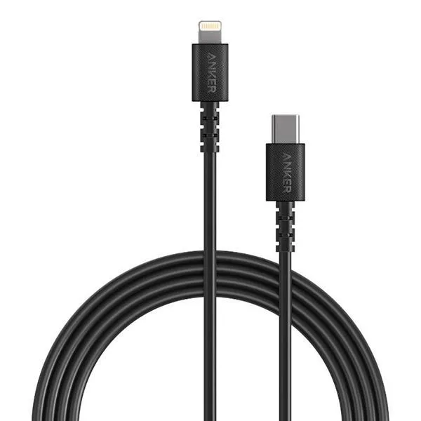 Кабель Anker PowerLine Select USB-C to Lightning Cable, 0.9 м, Black [A8612H11/A8612G11]