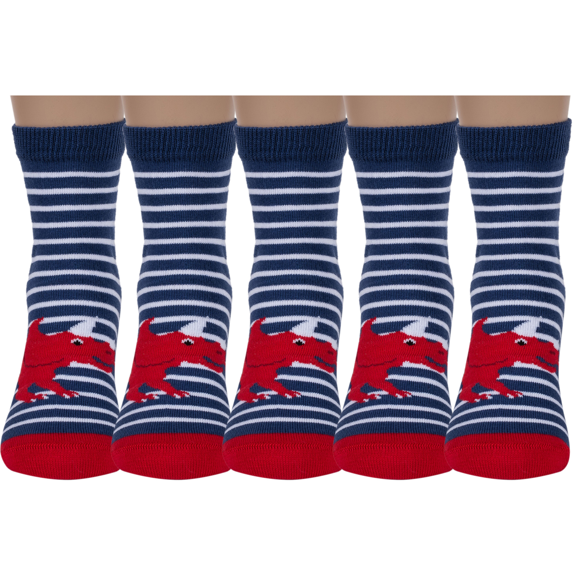 

Носки для мальчиков Rusocks 5-ДТ-95/1 цв. синий; белый; красный р. 24, 5-ДТ-95/1