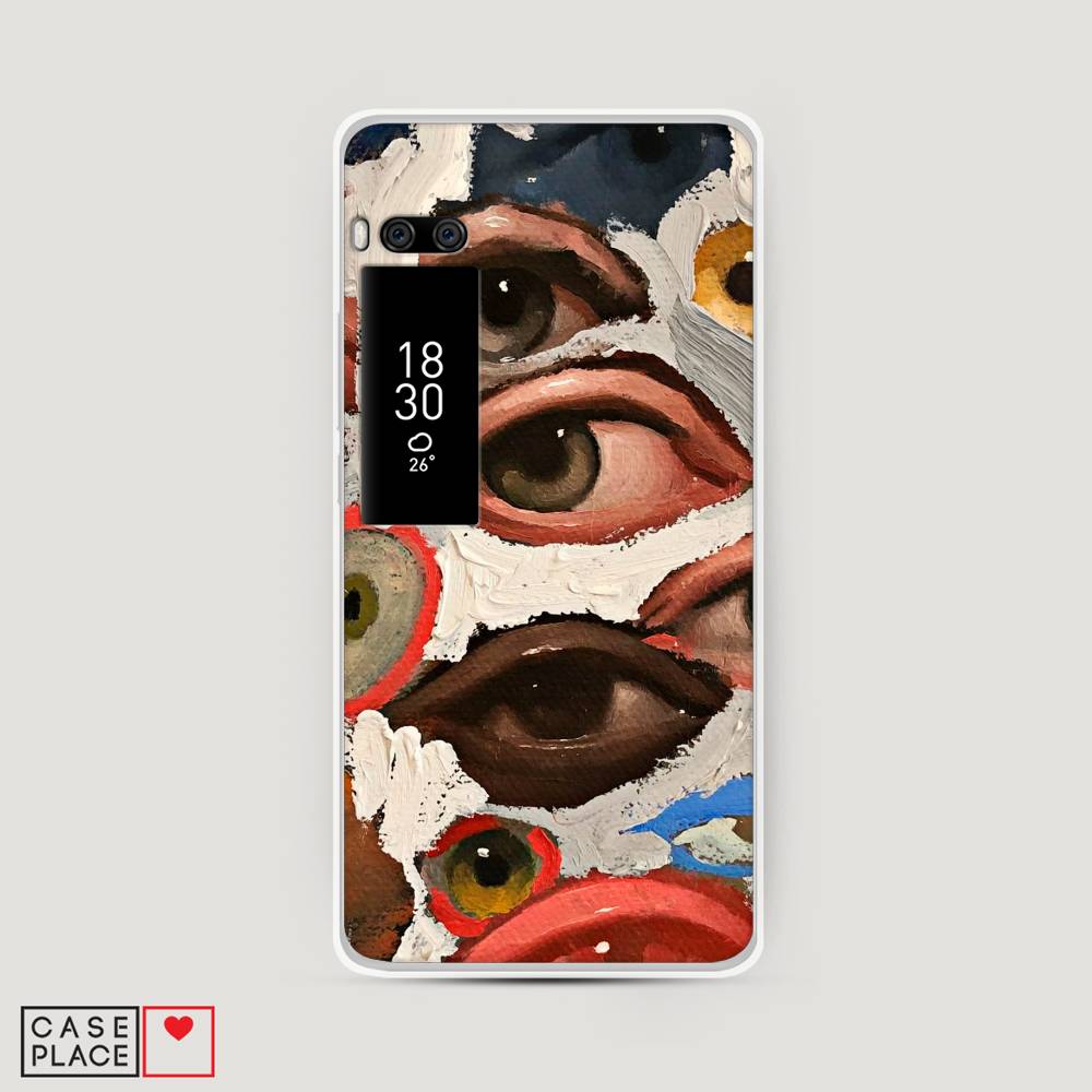 

Чехол Awog на Meizu Pro 7 "Глаза масляная живопись", Серый;бежевый;красный, 71850-7