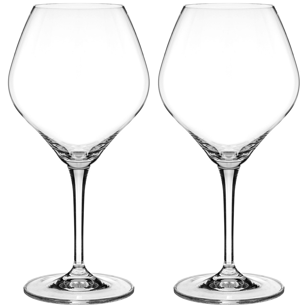 фото Набор бокалов для вина из 2 штук "amoroso" 350 мл высота 22 см crystalex