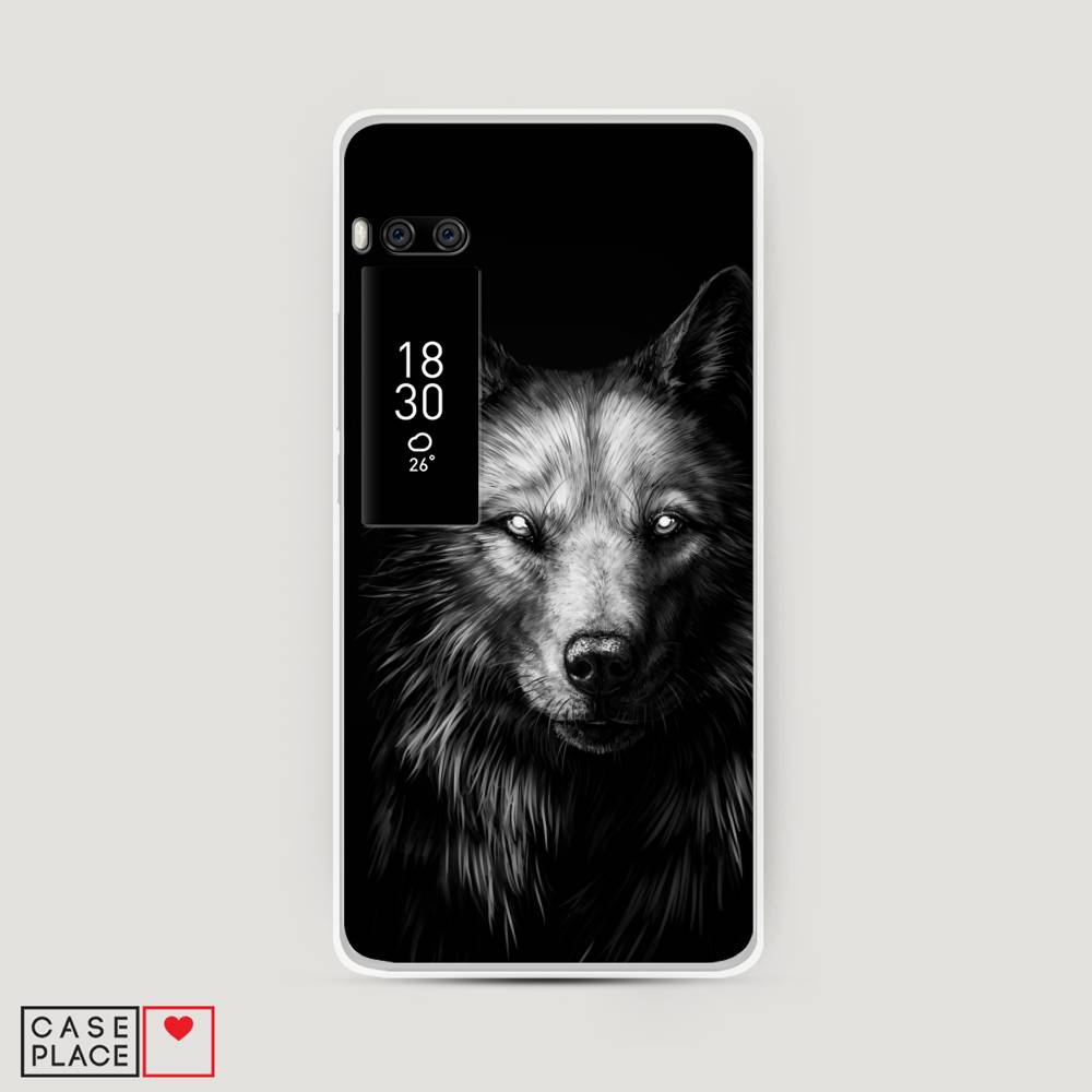 

Чехол Awog на Meizu Pro 7 "Волк черно белый", Серый;бежевый;белый, 71850-1