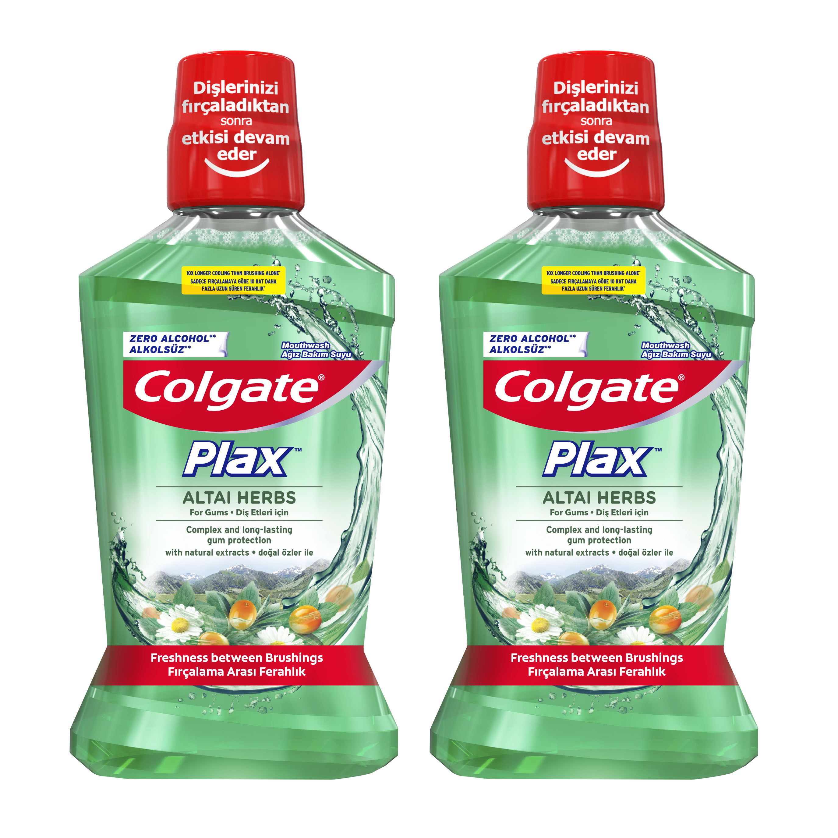 Ополаскиватель для полости рта Colgate Plax Алтайские Травы, 500 мл x 2 шт revyline ополаскиватель лечебные травы 400