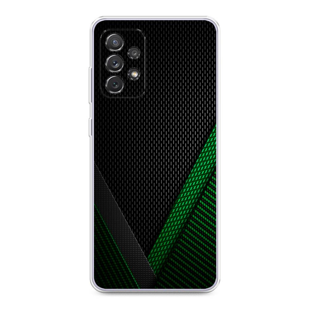 

Чехол Awog на Samsung Galaxy A73 / Самсунг A73 "Зеленый карбон", Черный;зеленый, 2104650-3