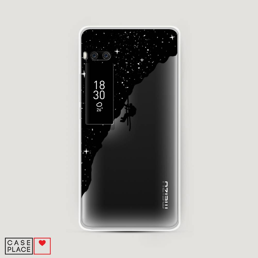 фото Чехол awog "скалолаз в космосе" для meizu pro 7