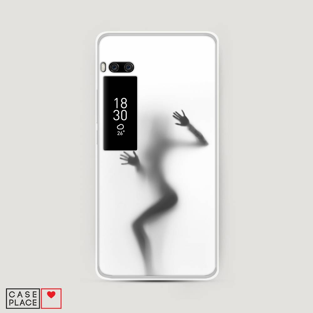 

Чехол Awog на Meizu Pro 7 "Девушка в душе", Серый;белый;черный, 71850-7