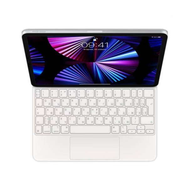 Беспроводная клавиатура Apple Magic Keyboard для iPad Pro 11 3rdAir 4th RU белая 37999₽