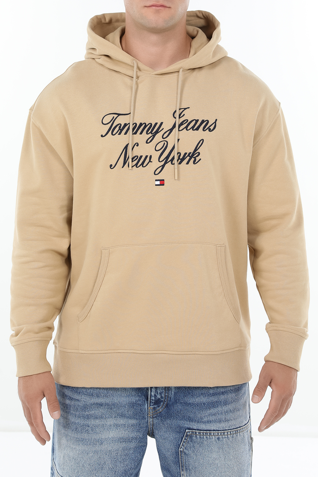 Худи мужское Tommy Jeans DM0DM18620 бежевое S 9990₽