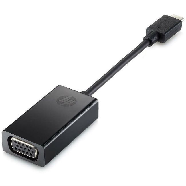 фото Адаптер hp usb type-c-vga, m-f black (p7z54aa)