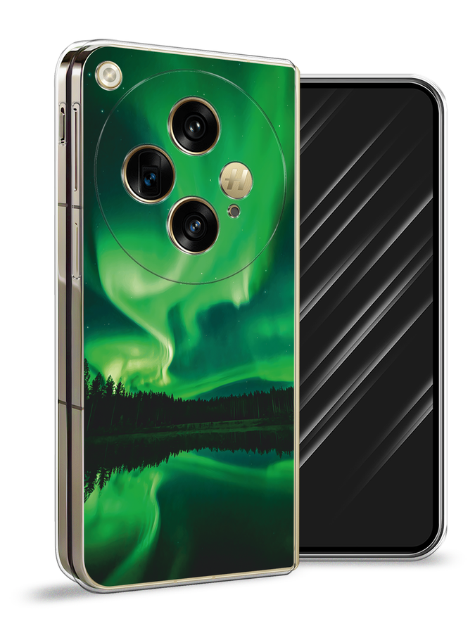 

Чехол Awog на OnePlus Open "Ночные пейзажи 7", Зеленый;черный, 154350-1