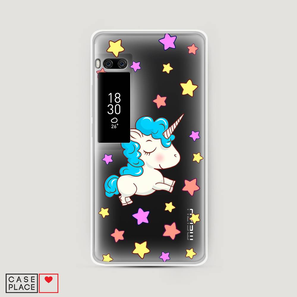 

Чехол Awog на Meizu Pro 7 "Звездный единорог", Белый;голубой;розовый, 71850-2