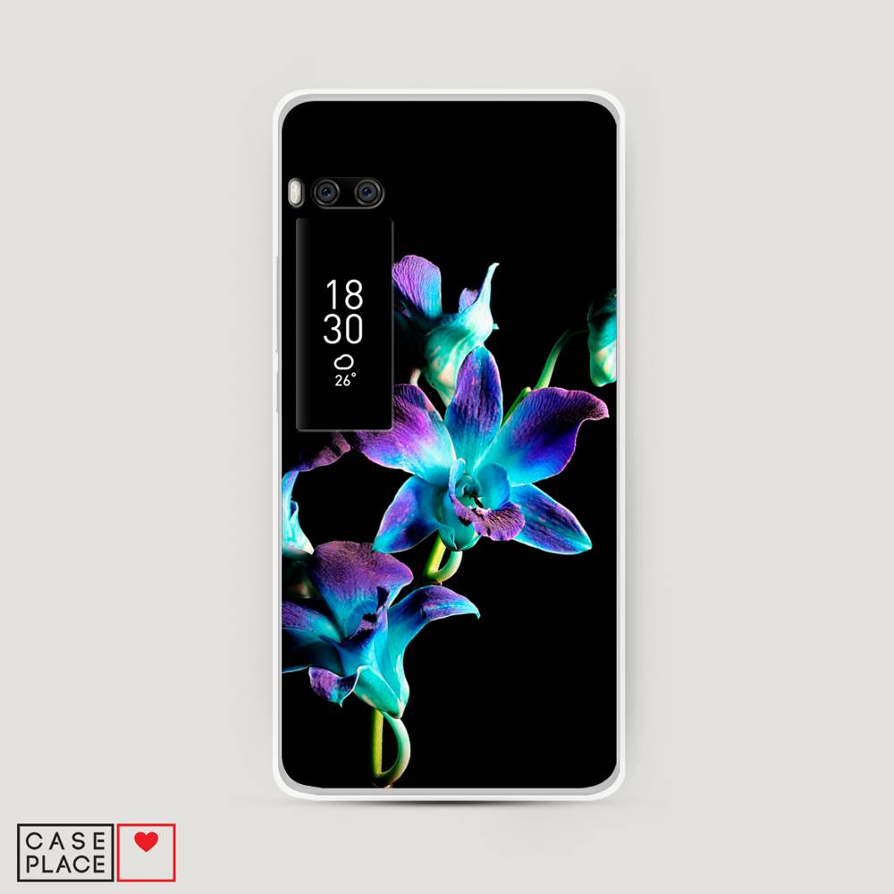 

Чехол Awog на Meizu Pro 7 "Синий цветок на черном", Черный;голубой;синий, 71850-8