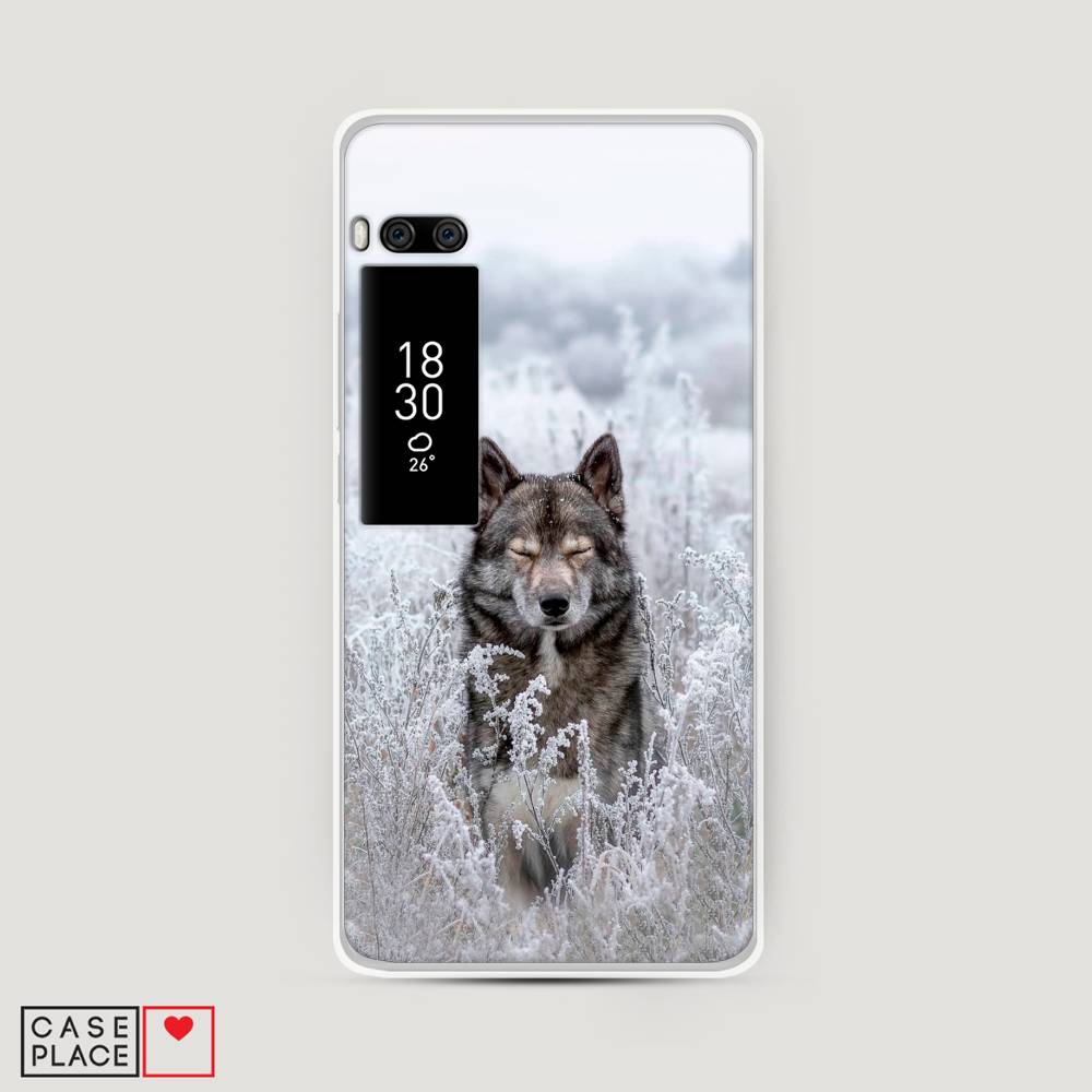 

Чехол Awog на Meizu Pro 7 "Волк в поле", Белый;черный, 71850-1