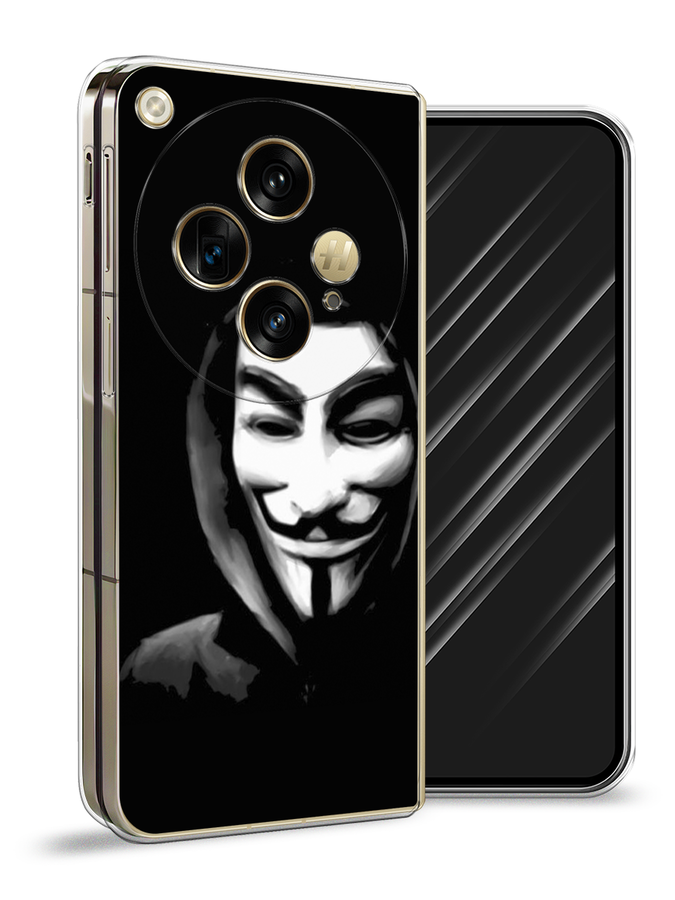 

Чехол Awog на OnePlus Open "Анонимус", Черный;серый;белый, 154350-1