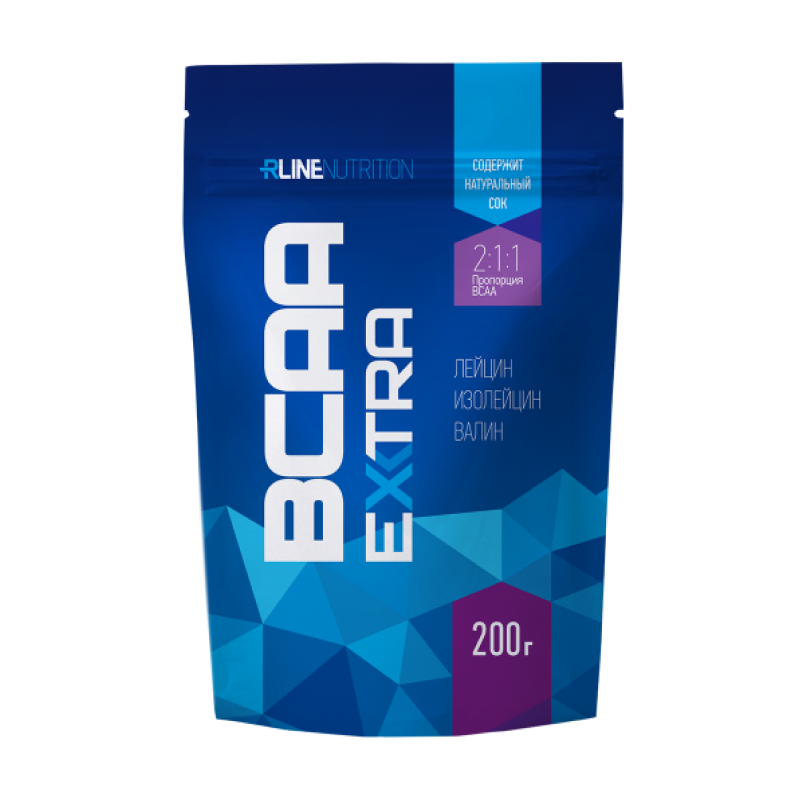 фото Rline bcaa extra 2:1:1, 200 г, вкус: апельсин