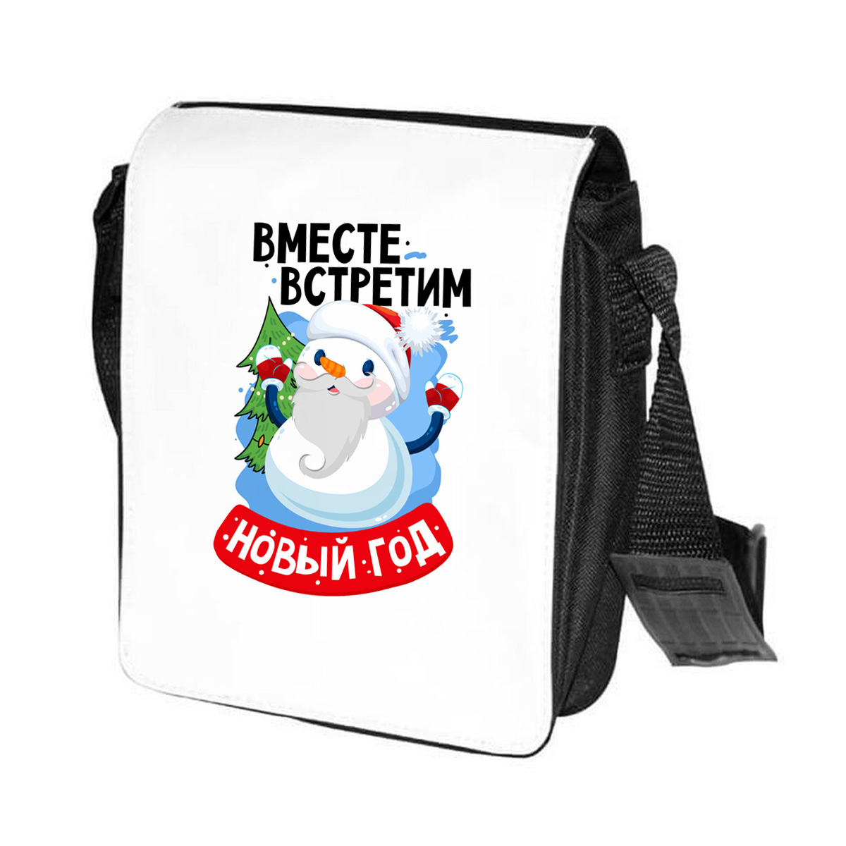 

Сумка унисекс CoolPodarok CN0383 черно-белый, Черный;белый, CN0383