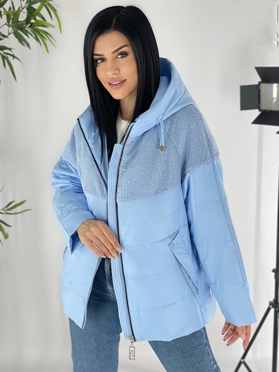 

Куртка женская 7027 голубая 48 RU, Голубой, 7027