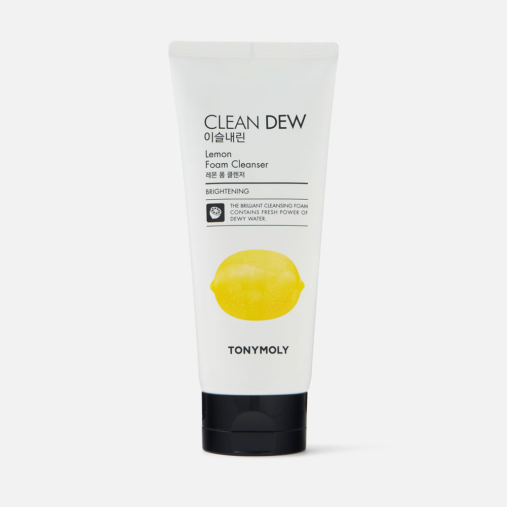 Пенка для умывания TONY MOLY Clean Dew Lemon с экстрактом лимона очищающая 180 мл 905₽