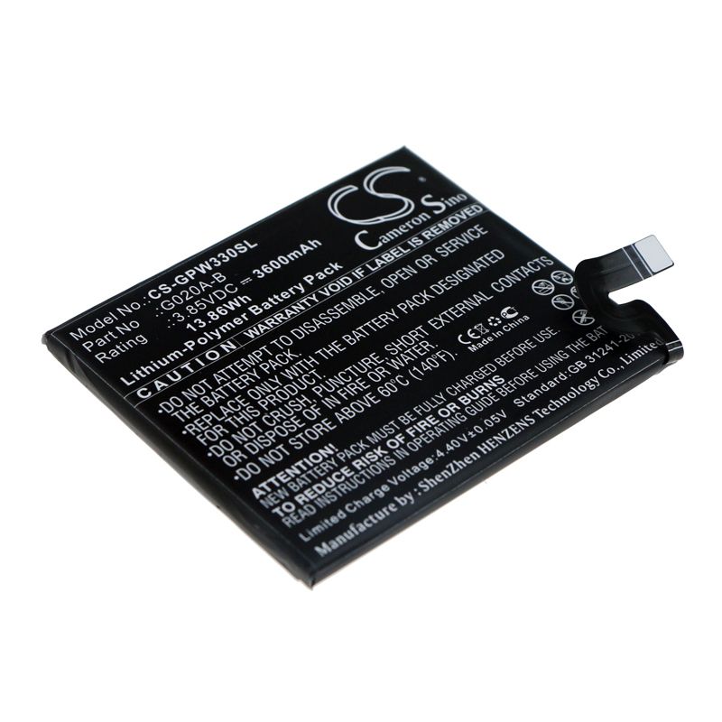 

Аккумуляторная батарея CameronSino CS-GPW330SL для Google Pixel 3A XL (G020A-B) 3600mah