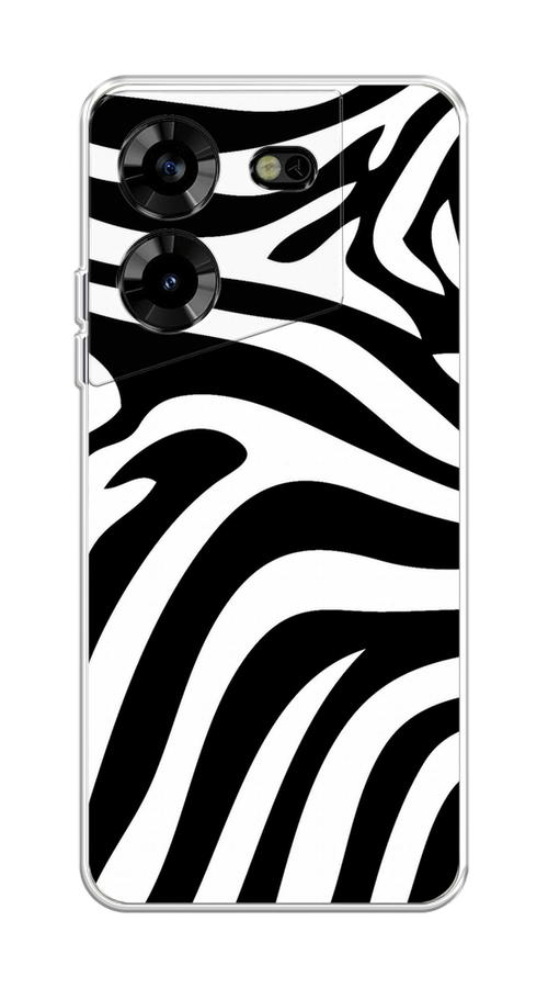 

Чехол Homey на Tecno Pova 5 "Полоски зебры", Черный;белый;бежевый, 303950-1