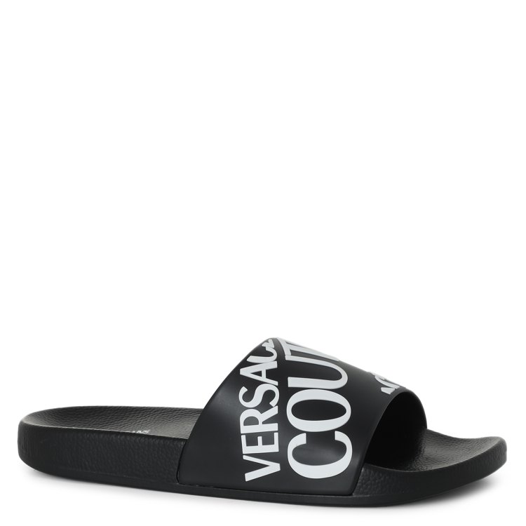 

Шлепанцы мужские Versace Jeans Couture 72YA3SQ1 черные 39 EU, 72YA3SQ1