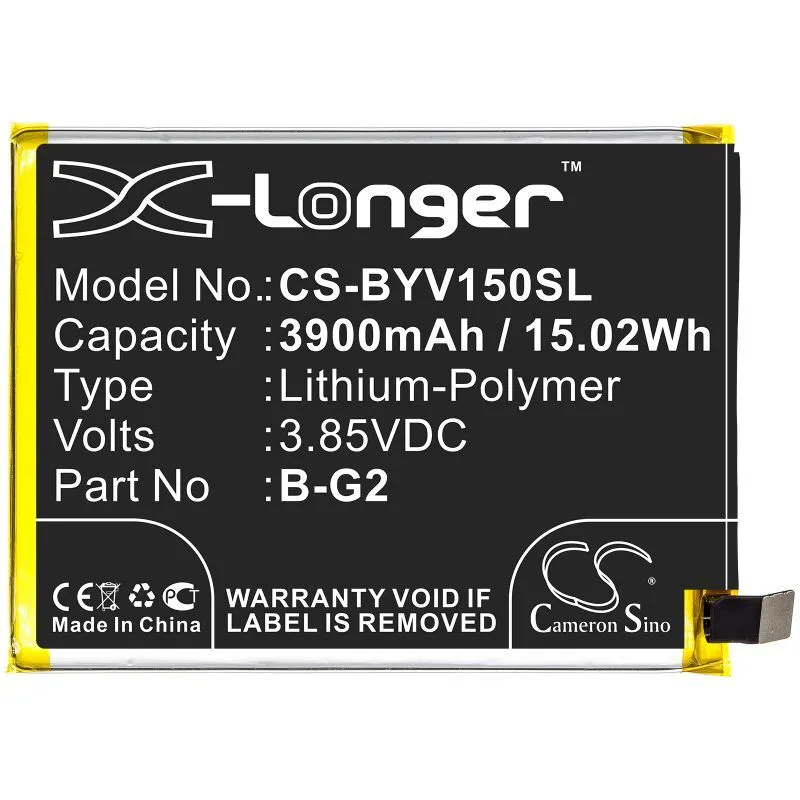 

Аккумуляторная батарея CameronSino CS-BYV150SL для телефона VIVO V15, V1831 (B-G2) 3900mAh