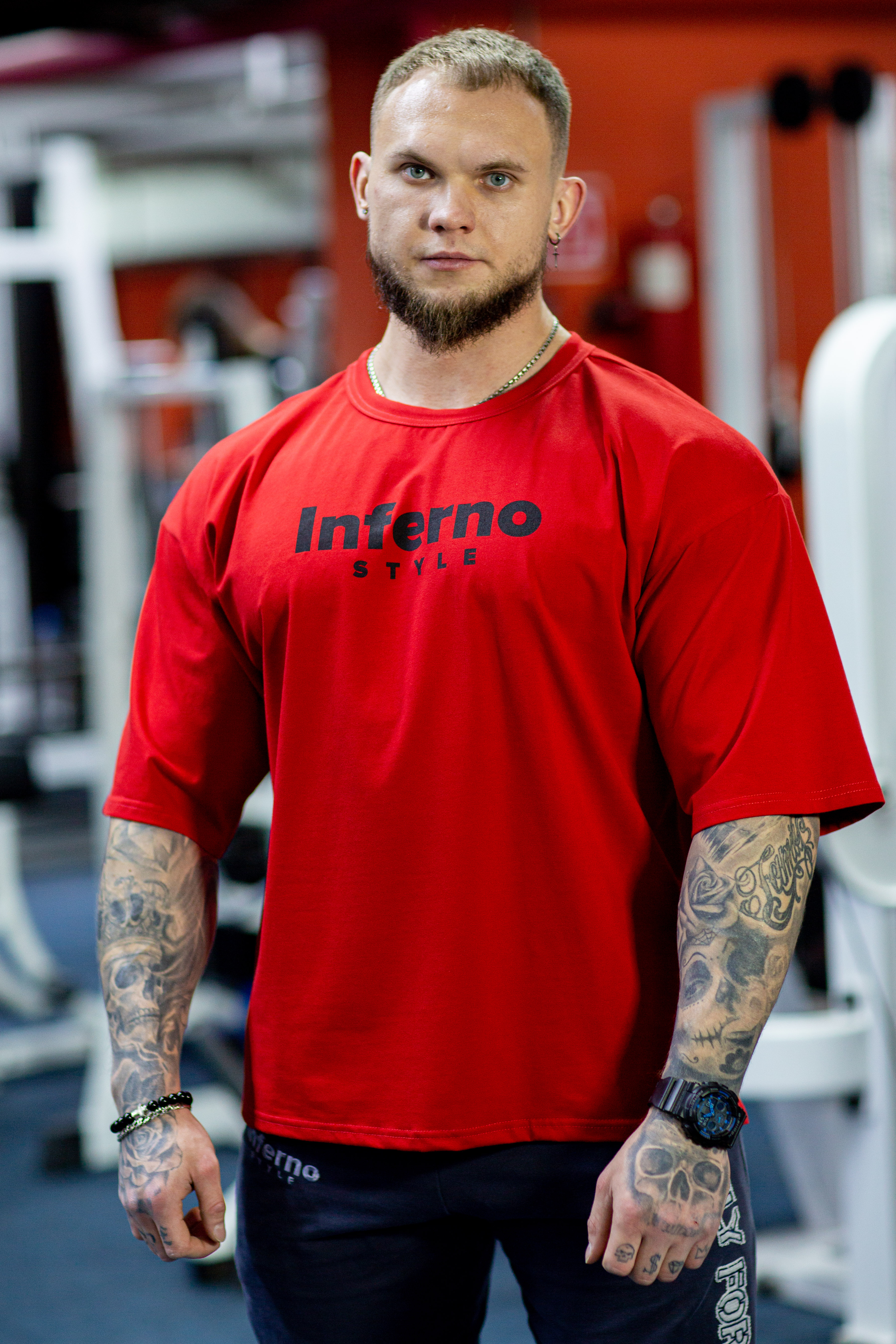 

Футболка мужская INFERNO style Ф-008-002 красная 2XL, Красный, Ф-008-002