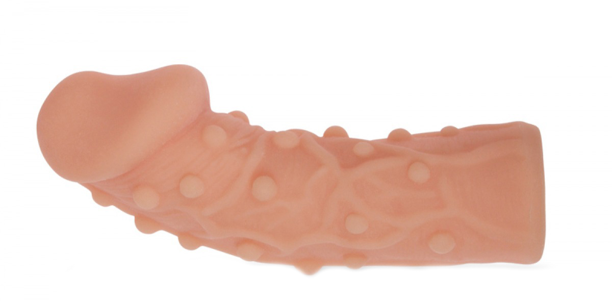 Насадка на пенис KOKOS стимулирующая с пупырышками 14,2 см