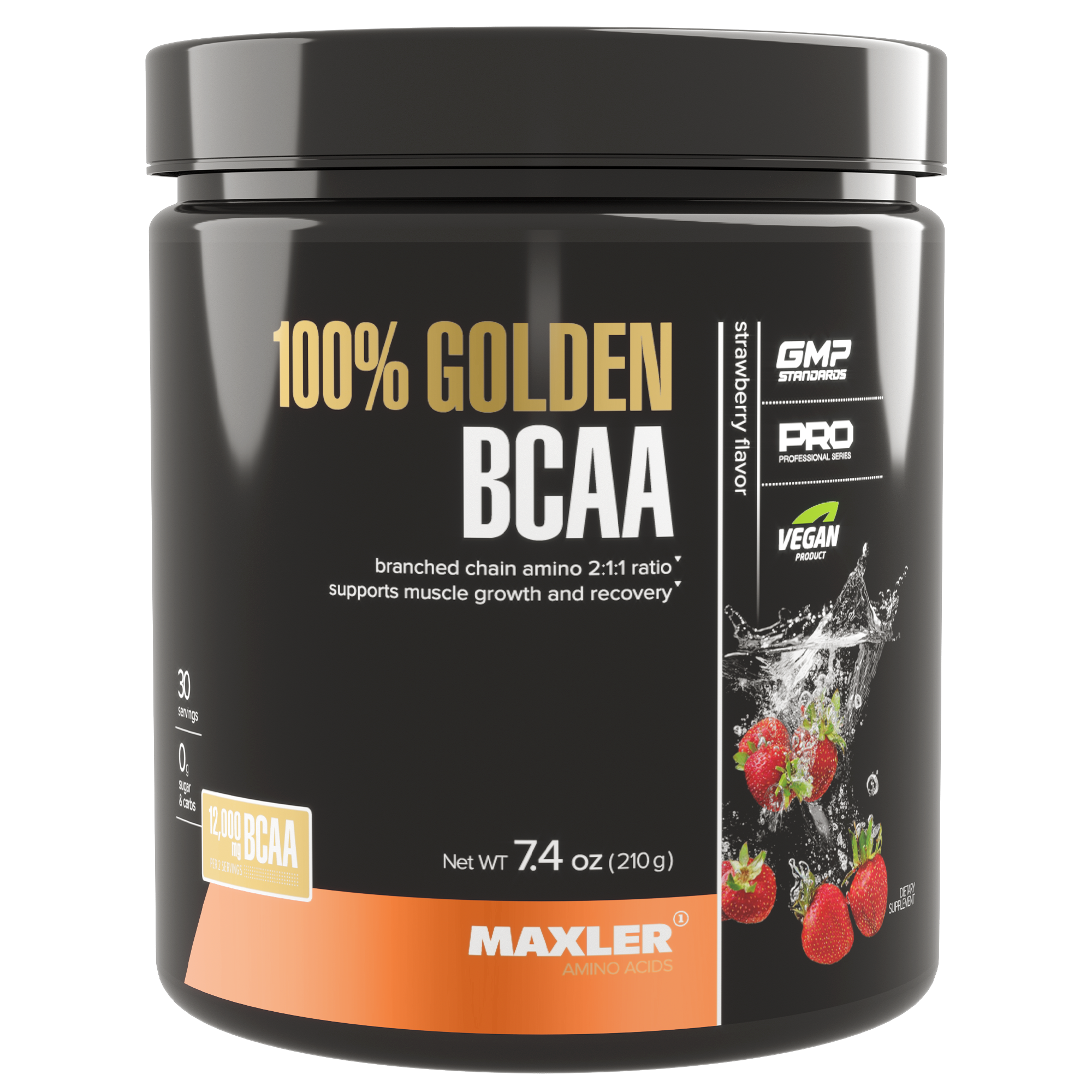 фото Maxler 100% golden bcaa, 210 г, вкус: клубника