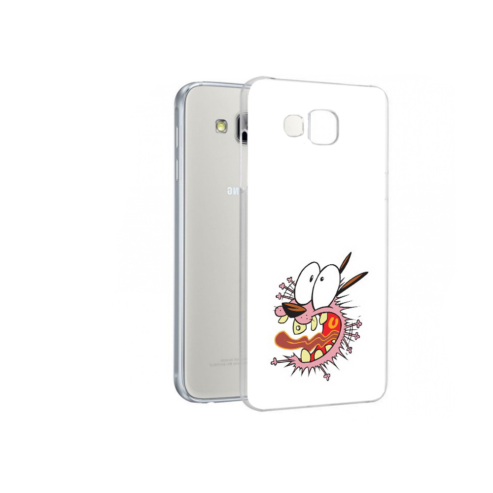

Чехол MyPads Tocco для Samsung Galaxy A7 испуганный бобик, Прозрачный, Tocco