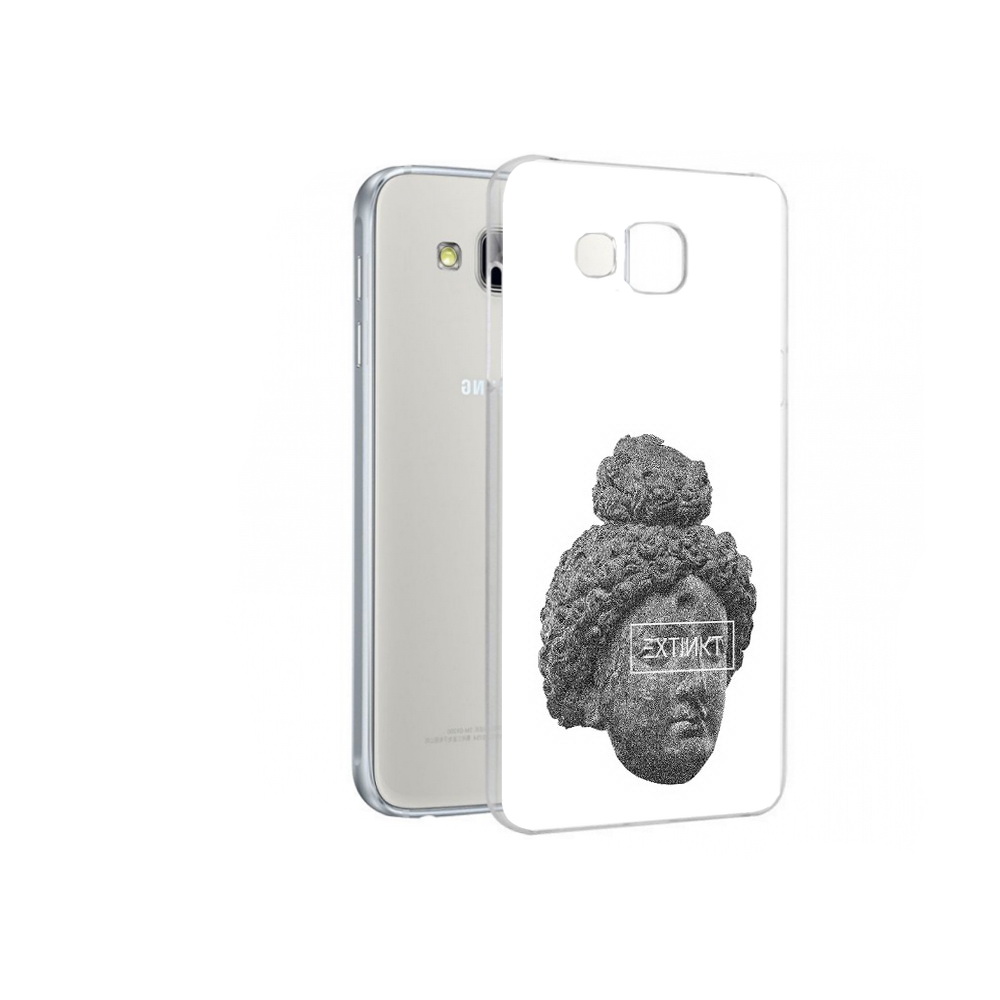 

Чехол MyPads Tocco для Samsung Galaxy A7 каменное лицо девушки, Прозрачный, Tocco