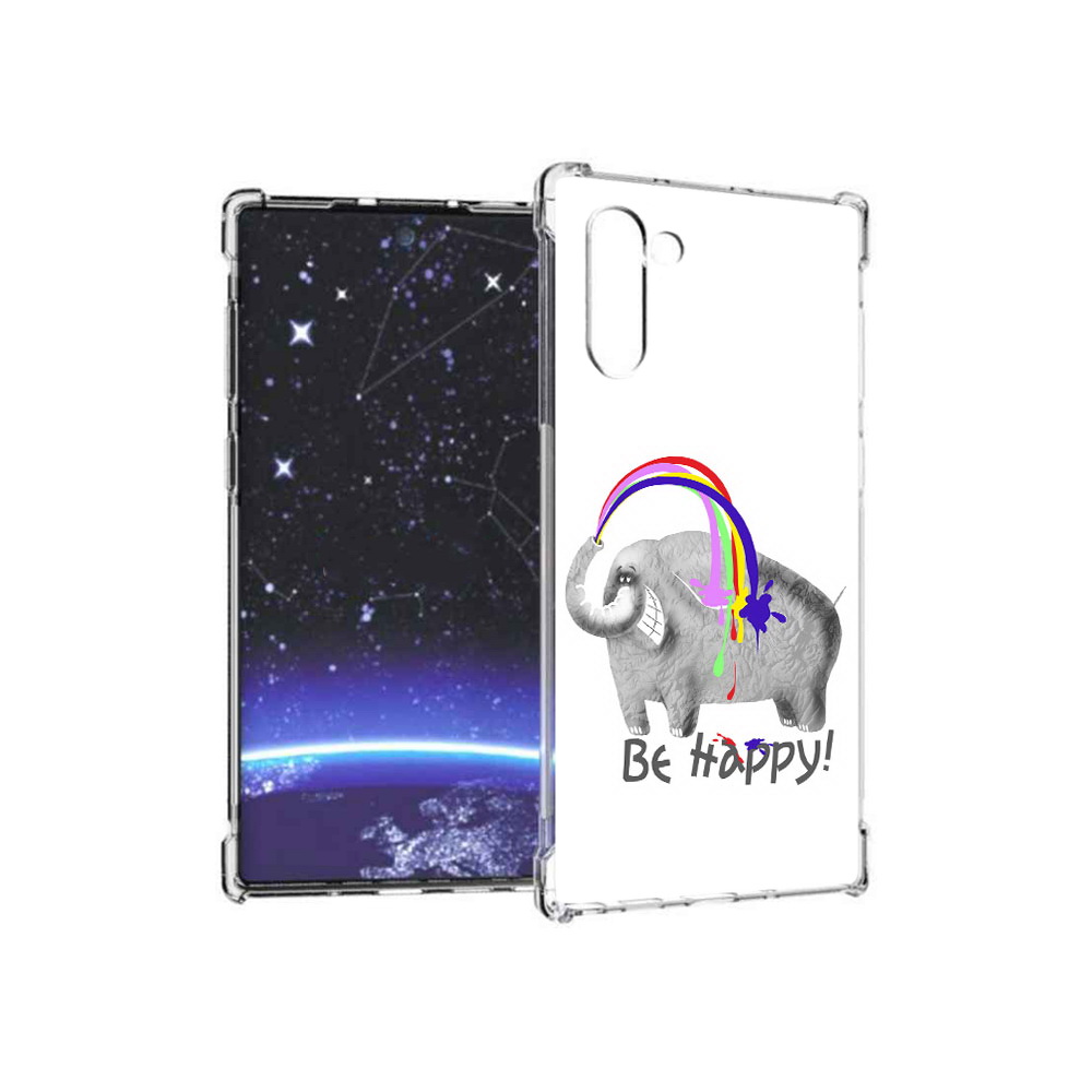 

Чехол MyPads Tocco для Samsung Galaxy Note 10 счастливый слон (PT135782.511.632), Прозрачный, Tocco