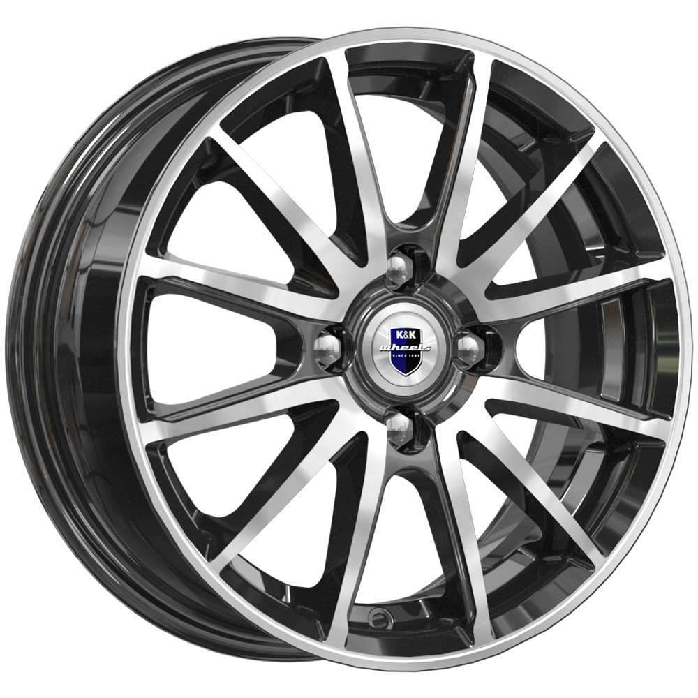 

Колесный диск КиК Квант 5.5xR14 4x100 ET40 DIA54.1, Квант 5.5x14/4x100 D54.1 ET40 Almaz_black